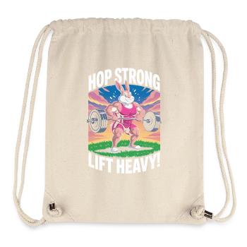 Hop Strong. Lift Heavy - Stanley/Stella Recycled Gym Bag - natural - Front