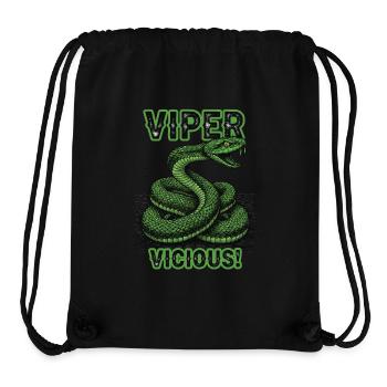 Wilde, bösartige Viper-Schlange - Stanley/Stella recycelter Gym Bag - Schwarz - Vorne