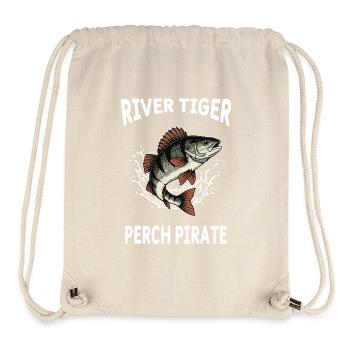 Pêche Rivière Perch River Tiger - Sac à cordon recyclé Stanley/Stella - blanc naturel - Devant