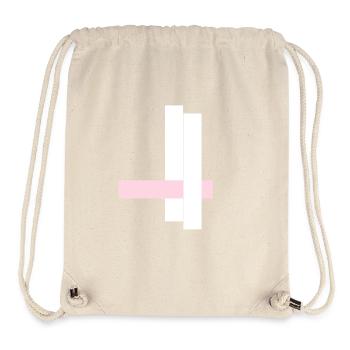 White Towers with Pink Ribbon - Stanley/Stella Recycled Gym Bag - natural - Front