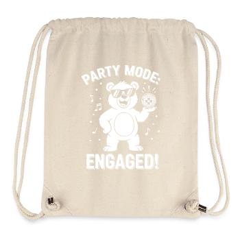 Partymodus Bär: Engaged! - Stanley/Stella recycelter Gym Bag - Naturweiß - Vorne