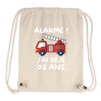 Fire Truck 3 Year Anniversary - Stanley/Stella Recycled Gym Bag - natural - Front