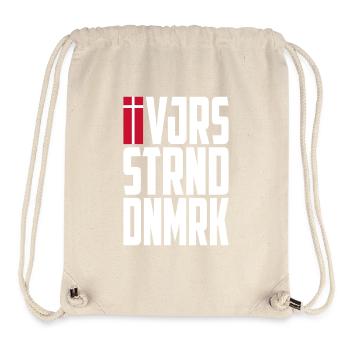 Vejers Strand Dänemark - Stanley/Stella recycelter Gym Bag - Naturweiß - Vorne