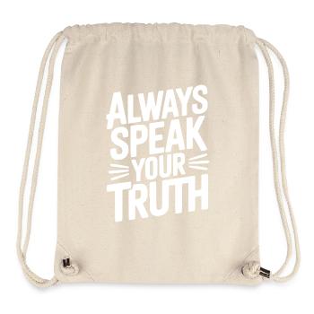 Always Speak Your Truth - Stanley/Stella Recycled Gym Bag - natural - Front