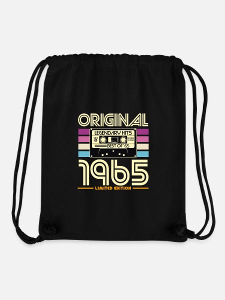 Original 1965 Cassette Retro Limité - Sac à cordon recyclé Stanley/Stella - noir