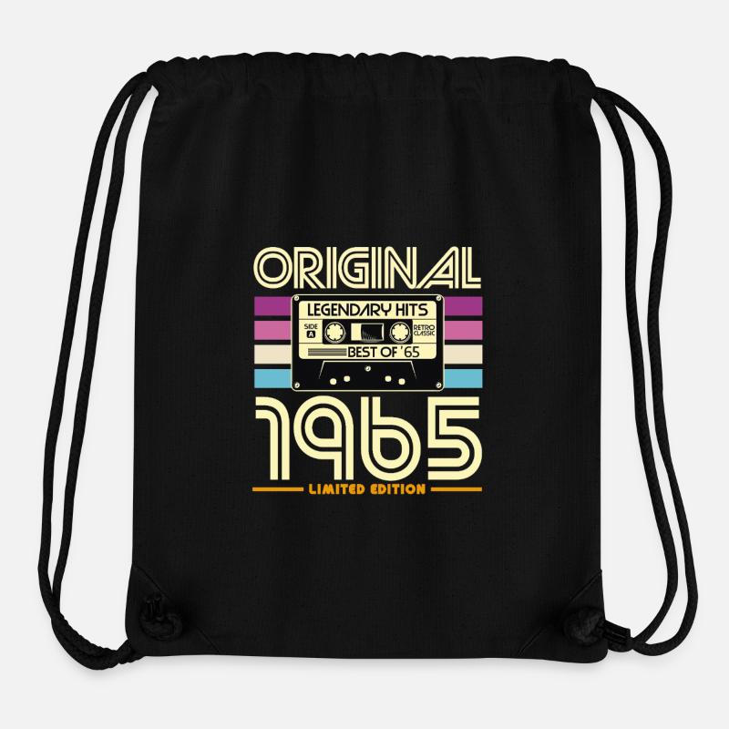 Originale limitierte Retro-Kassette von 1965 - Stanley/Stella recycelter Gym Bag - Schwarz