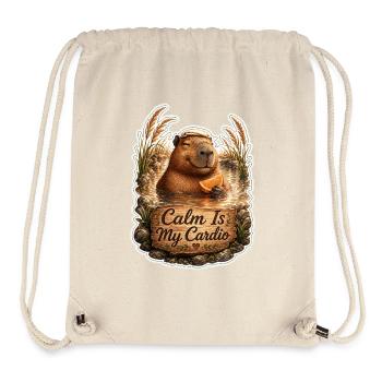 Calm Is My Cardio - Stanley/Stella Recycled Gym Bag - natural - Front