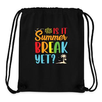 Summer break yet - Stanley/Stella recycelter Gym Bag - Schwarz - Vorne