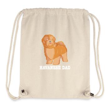 Chien bichon havanais - Sac à cordon recyclé Stanley/Stella - blanc naturel - Devant