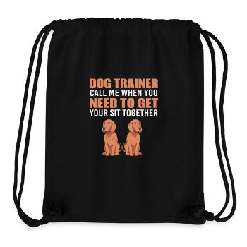 Hundetrainer - Stanley/Stella recycelter Gym Bag - Schwarz - Vorne