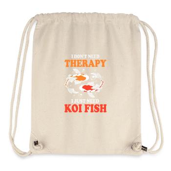 Koi Koi Koi Koi Koi Koi Poisson Koi Carpe Koi - Sac à cordon recyclé Stanley/Stella - blanc naturel - Devant