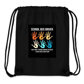 Schulbus Busfahrer Schulbusfahrer - Stanley/Stella recycelter Gym Bag - Schwarz - Vorne