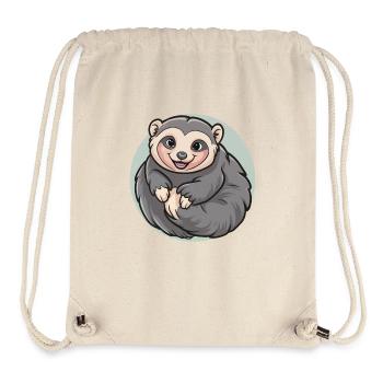 Langsame Loris - Stanley/Stella recycelter Gym Bag - Naturweiß - Vorne