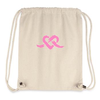 Herz Knoten - Stanley/Stella recycelter Gym Bag - Naturweiß - Vorne