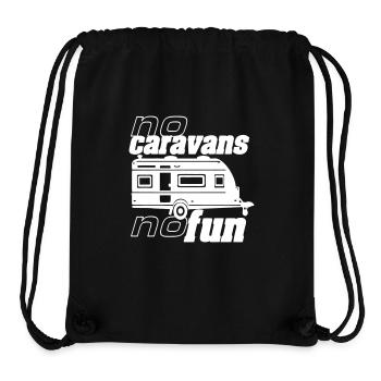 Caravan,Camping,Fun Shirt,Caravan Fun. (25) - Stanley/Stella Recycled Gym Bag - black - Front