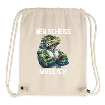 Green Iguana Reptiles I have to fuck - Stanley/Stella Recycled Gym Bag - natural - Front