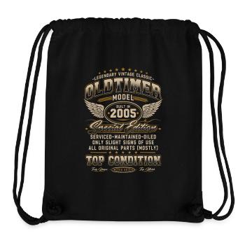 Oldtimer Baujahr 2005 Jahrgang Geburtstag Geschenk - Stanley/Stella recycelter Gym Bag - Schwarz - Vorne