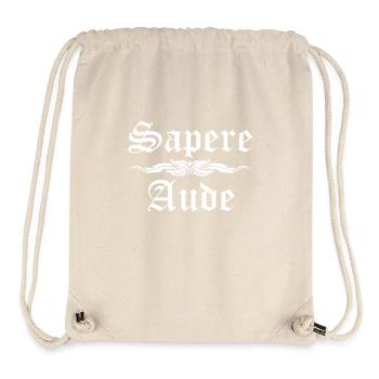 Sapere Aude - lateinisches Sprichwort - Stanley/Stella recycelter Gym Bag - Naturweiß - Vorne