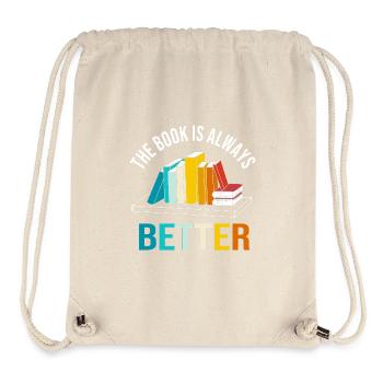Bookworm Library Bookworm Book Reading - Stanley/Stella Recycled Gym Bag - natural - Front