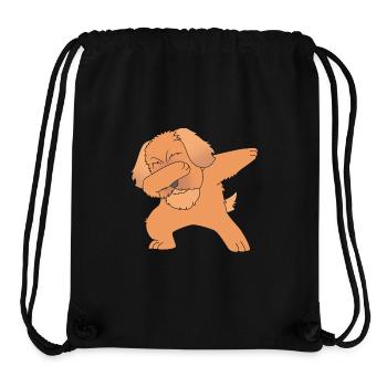 Pekinese Hund - Stanley/Stella recycelter Gym Bag - Schwarz - Vorne