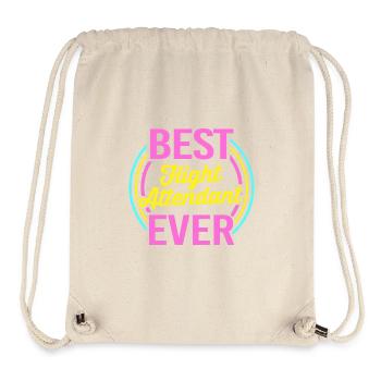 Flugbegleiter Stewardess - Stanley/Stella recycelter Gym Bag - Naturweiß - Vorne