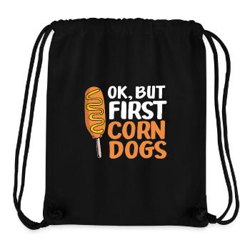 Corn dog - Stanley/Stella Recycled Gym Bag - black - Front