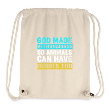 Veterinarian Veterinary Medicine Veterinarian - Stanley/Stella Recycled Gym Bag - natural - Front