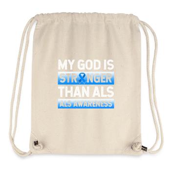 ALS Nervenkrankheit - Stanley/Stella recycelter Gym Bag - Naturweiß - Vorne