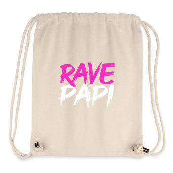 Techno House Electro Festival Hardstyle Rave Dad - Stanley/Stella recycelter Gym Bag - Naturweiß - Vorne
