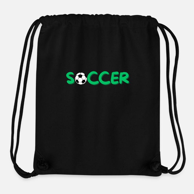 Soccer - Stanley/Stella recycelter Gym Bag - Schwarz