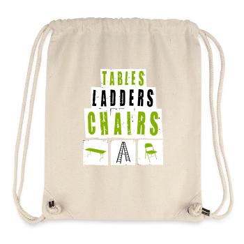 TABLES ÉCHELLES CHAISES Motif de lutte - Sac à cordon recyclé Stanley/Stella - blanc naturel - Devant