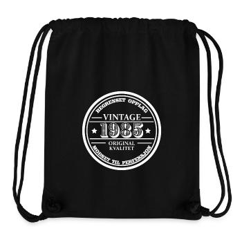 Vintage Geburtsjahr 1985 - norwegisch - Stanley/Stella recycelter Gym Bag - Schwarz - Vorne