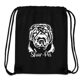Shar-Pei Portrait Dogs Dog Wilsigns - Stanley/Stella Recycled Gym Bag - black - Front