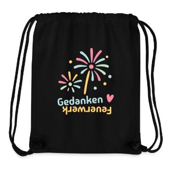 Gedanken Feuerwerk - Stanley/Stella recycelter Gym Bag - Schwarz - Vorne