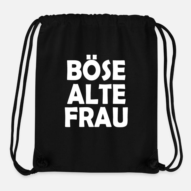 Böse alte frau - Stanley/Stella recycelter Gym Bag - Schwarz