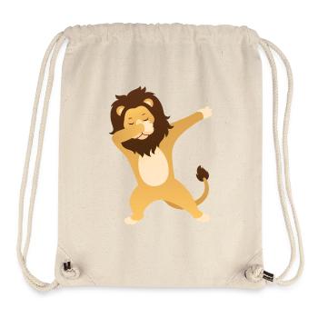 Lion Dab Dance - Cool Gift - Sac à cordon recyclé Stanley/Stella - blanc naturel - Devant