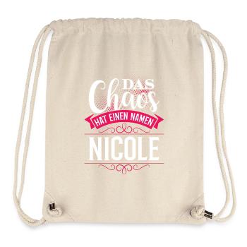 NICOLE - chaos - Stanley/Stella recycelter Gym Bag - Naturweiß - Vorne