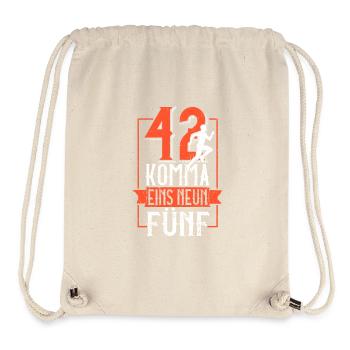 42 Komma Eins Neun Fünf - Marathon Laufdistanz - Stanley/Stella recycelter Gym Bag - Naturweiß - Vorne