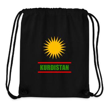 kurdistan - Stanley/Stella recycelter Gym Bag - Schwarz - Vorne