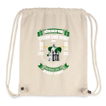 Hüte dich vor Sachsen, die in Rage sind! - Stanley/Stella recycelter Gym Bag - Naturweiß - Vorne