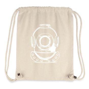 Historischer Taucherhelm - Stanley/Stella recycelter Gym Bag - Naturweiß - Vorne