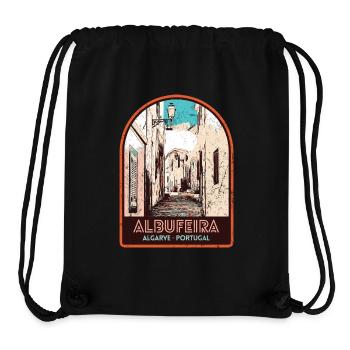 Albufeira Algarve Portugal, pitoreske Sommersonne - Stanley/Stella recycelter Gym Bag - Schwarz - Vorne
