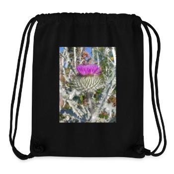 Scotch cotton thistle also woolly thistle - Stanley/Stella Recycled Gym Bag - black - Front