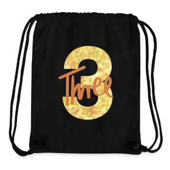 Zahl / 3 / Drei / Geburtstag / Dritter / Nummer - Stanley/Stella recycelter Gym Bag - Schwarz - Vorne