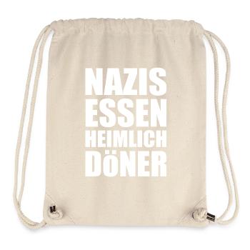 nazis essen heimlich döner - Stanley/Stella recycelter Gym Bag - Naturweiß - Vorne