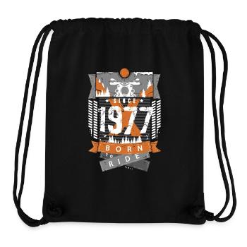 1977 - Stanley/Stella recycelter Gym Bag - Schwarz - Vorne
