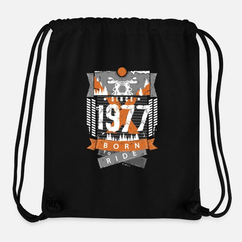 1977 - Sac à cordon recyclé Stanley/Stella - noir