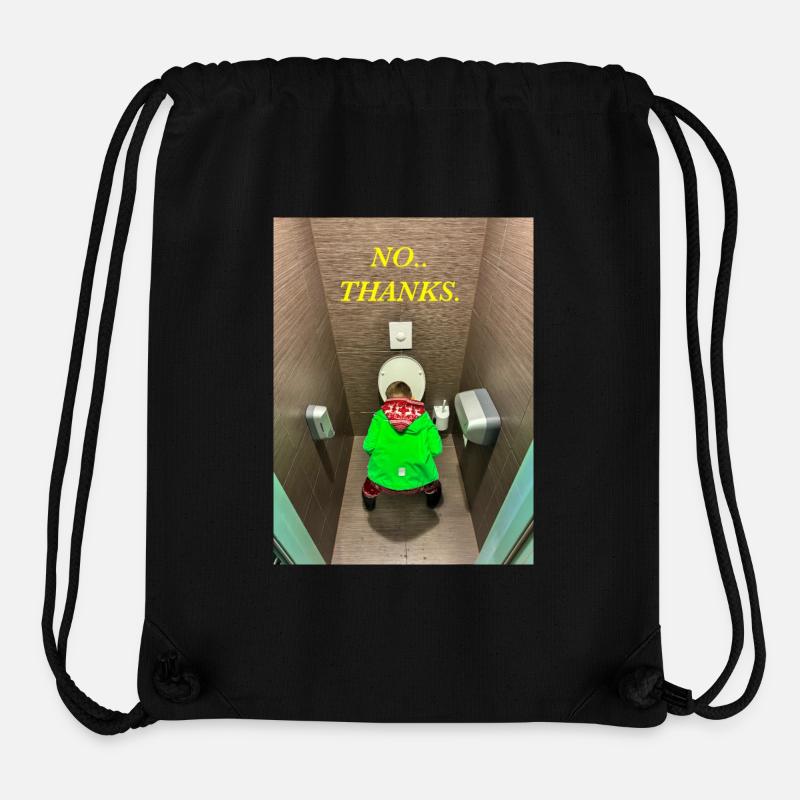 Non merci - Sac à cordon recyclé Stanley/Stella - noir