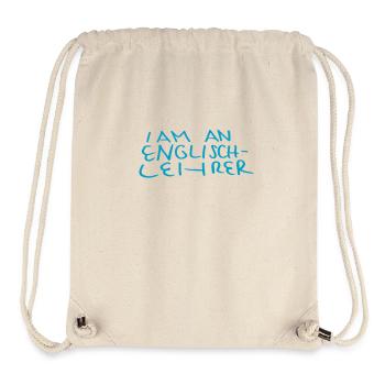 Geschenkidee für deutschen Englischlehrer - Stanley/Stella recycelter Gym Bag - Naturweiß - Vorne