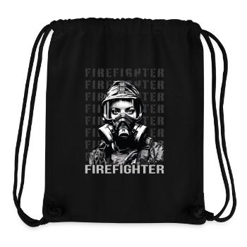 Firefighter - Stanley/Stella recycelter Gym Bag - Schwarz - Vorne